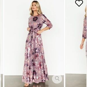 Baltic Born Floral Maxi Dress in Lilac